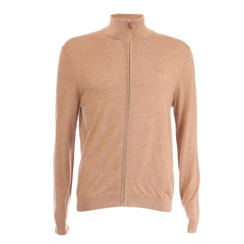 Front - Gant Mens Merino Wool Cardigan