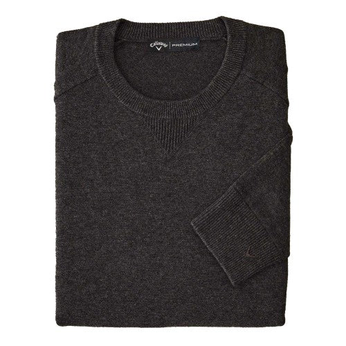 Front - Callaway Mens Plain Merino Wool Long-Sleeved Jumper