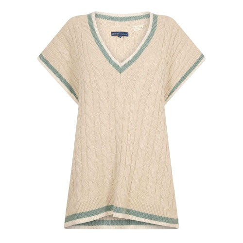Front - Levis Womens/Ladies Cable Knit Sweater Vest