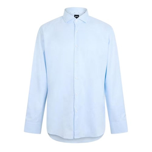 Front - Boss Mens Joe Oxford Spread Collar Long-Sleeved Formal Shirt