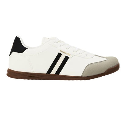 Front - Lambretta Mens Tackle Lace Up Trainers