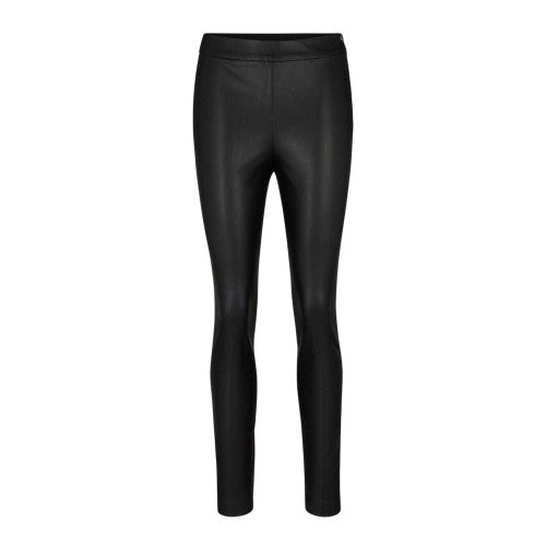 Front - Boss Womens/Ladies Taslimah Wet Look Skinny Trousers