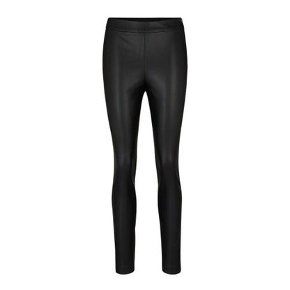 Front - Boss Womens/Ladies Taslimah Wet Look Skinny Trousers