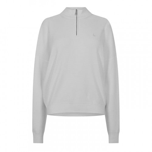 Front - Jack Wills Womens/Ladies Knitted Quarter Zip Jumper