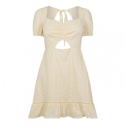 Front - Jack Wills Womens/Ladies Balloon Sleeve Mini Dress
