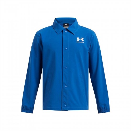 Front - Under Armour Boys Icon Woven Lightweight Coach Jacket