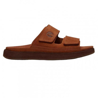 Front - Timberland Mens Suede Straps Flat Sandals