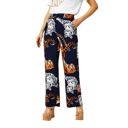 Front - Biba Womens/Ladies Tiger Wide Leg Trousers