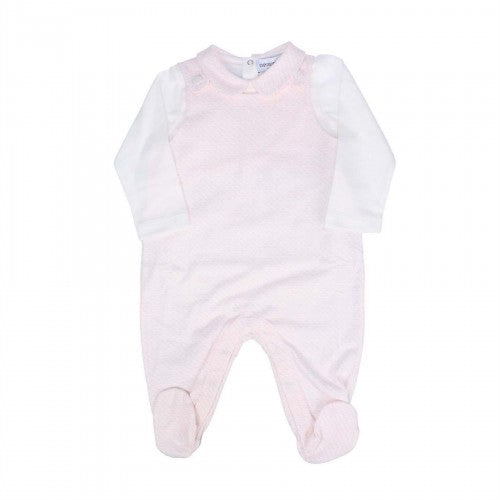 Front - Emporio Armani Girls Cotton Babysuit