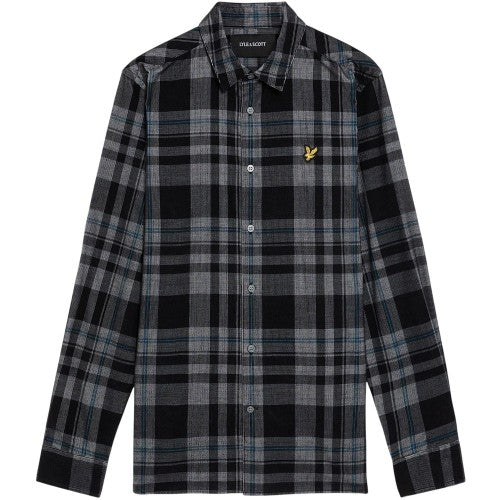 Front - Lyle & Scott Mens Corded Long-Sleeved Shirt