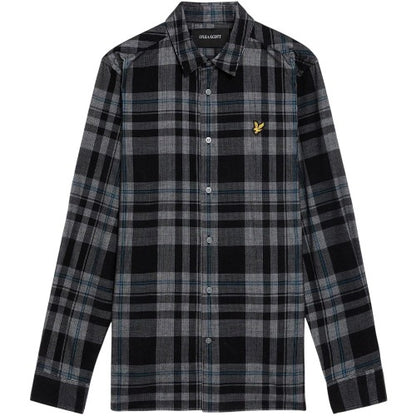 Front - Lyle & Scott Mens Corded Long-Sleeved Shirt