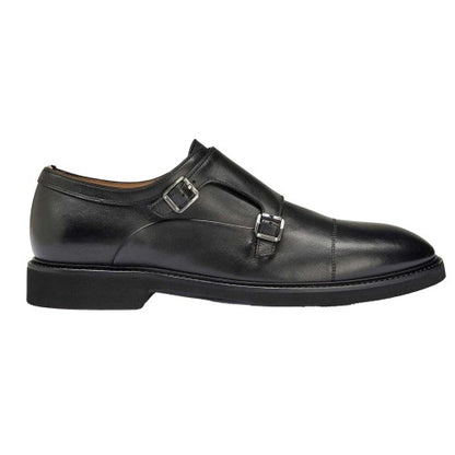 Front - Boss Mens Monk Leather Oxford Shoes