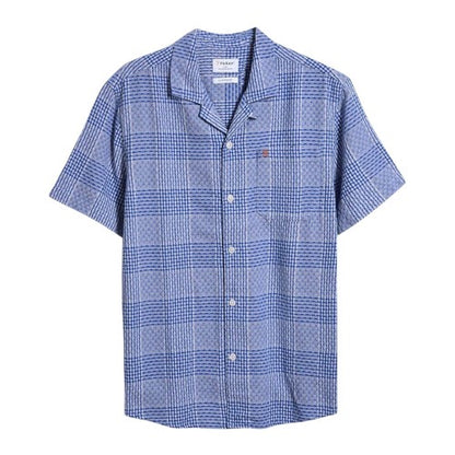Front - Farah Mens Checked Relaxed Fit Shirt