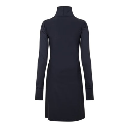 Front - Head Womens/Ladies Stretch Funnel Neck Long-Sleeved Dress