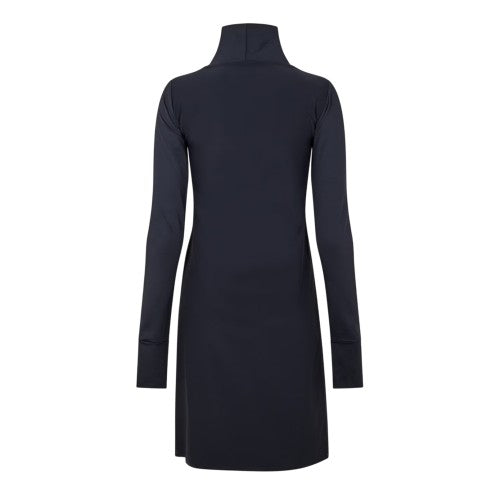 Front - Head Womens/Ladies Stretch Funnel Neck Long-Sleeved Dress