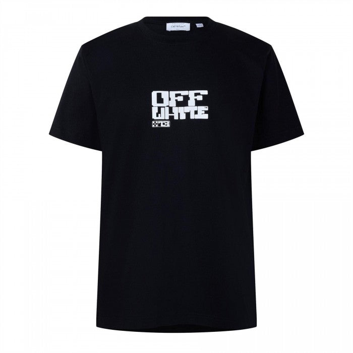 Front - Off White Mens Cotton Slim T-Shirt