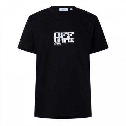 Front - Off White Mens Cotton Slim T-Shirt