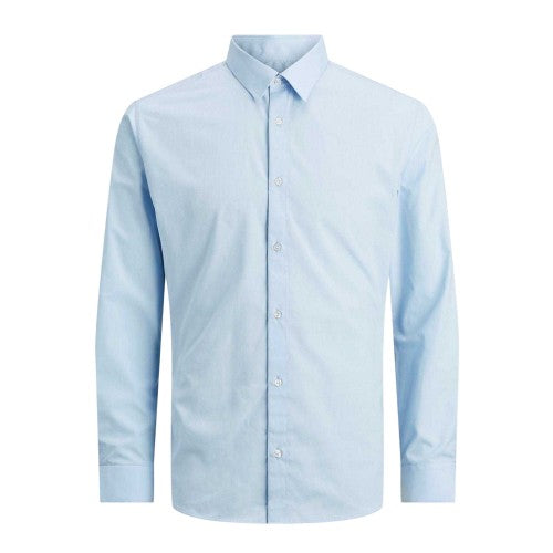 Front - Jack And Jones Mens Joe Poplin Slim Long-Sleeved Formal Shirt