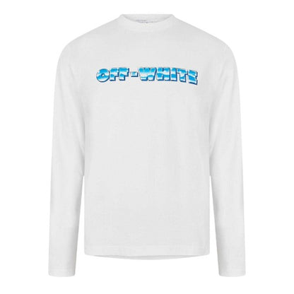 Front - Off White Mens Logo Long-Sleeved T-Shirt