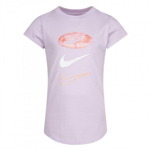 Front - Nike Girls Daze Pill Swoosh T-Shirt