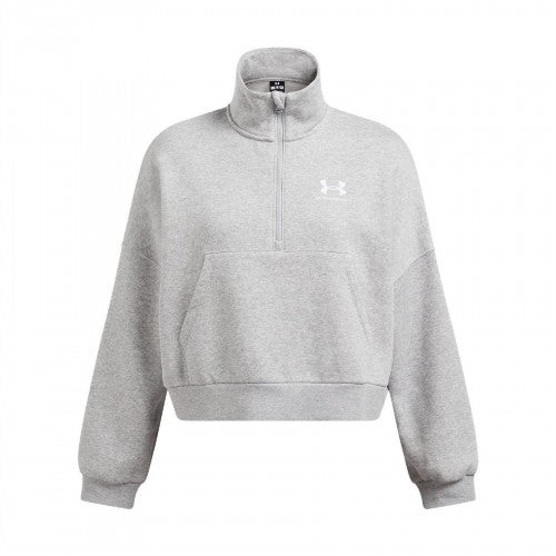 Front - Under Armour Womens/Ladies Icon Icon Half Zip Oversized Fleece Top