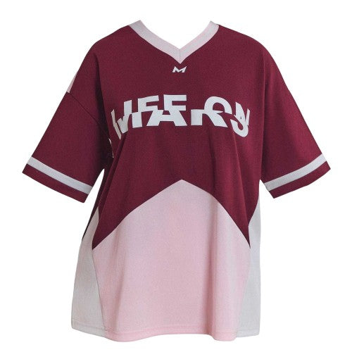 Front - Mars Womens/Ladies Tate Jersey Oversized T-Shirt
