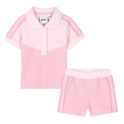 Front - Boss Baby Logo Shirt And Shorts Set