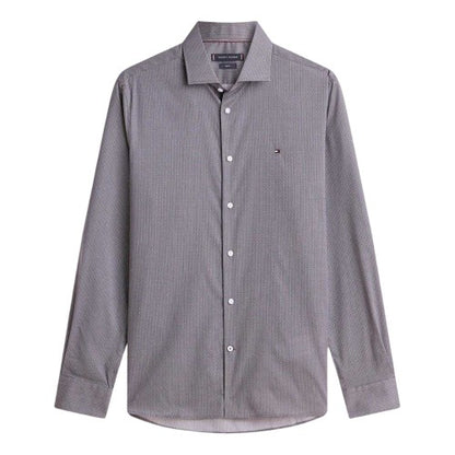 Front - Tommy Hilfiger Mens Microprint Long-Sleeved Shirt