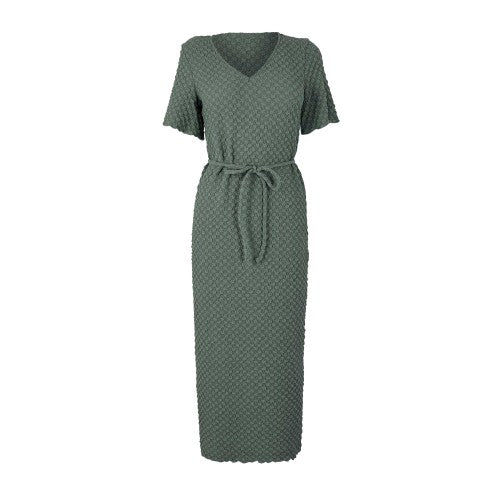 Front - Vero Moda Womens/Ladies Bubble V Neck Midi Dress