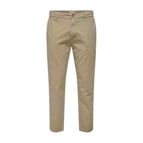 Front - Only Mens Solid Chinos