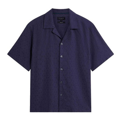 Front - Ted Baker Mens Patterned Relaxed Fit Shirt