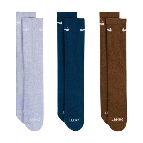 Front - Nike Unisex Adult Everyday Plus Cushioned Crew Socks (Pack of 3)
