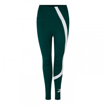 Front - Reebok Womens/Ladies Swirl Slim Leggings