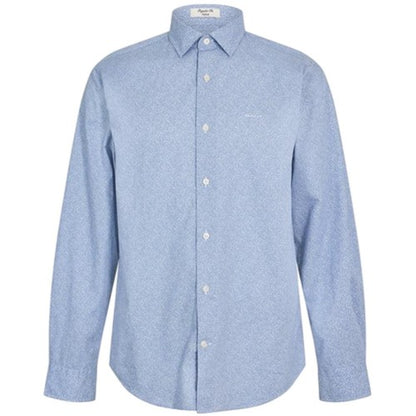 Front - Gant Mens All-Over Print Poplin Regular Shirt
