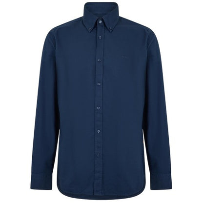Front - Boss Mens Rickert Oxford Long-Sleeved Shirt