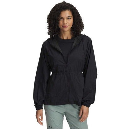 Front - Under Armour Womens/Ladies Cinched Waist Long-Sleeved Hooded Jacket