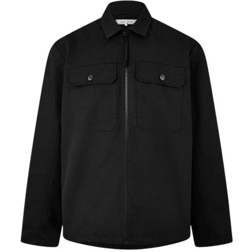 Front - Jack Wills Mens Shire Utility Full Zip Overshirt