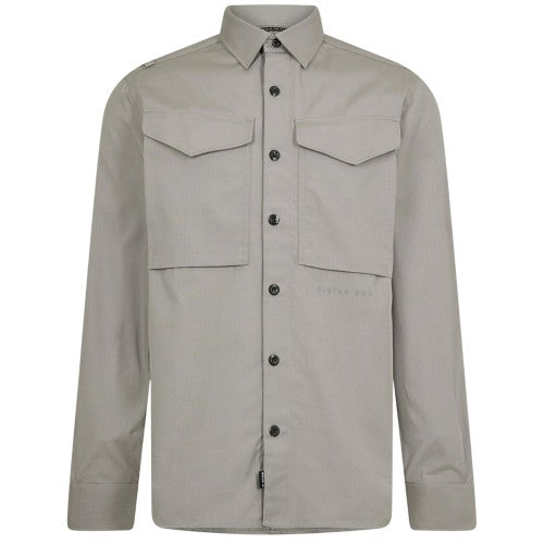Front - G-Star Mens Cargo Logo Long-Sleeved Shirt