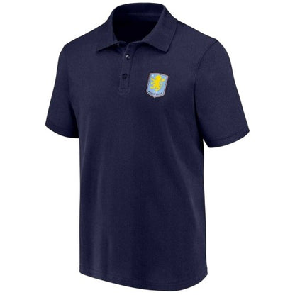 Front - Aston Villa FC Mens Crest Polo Shirt