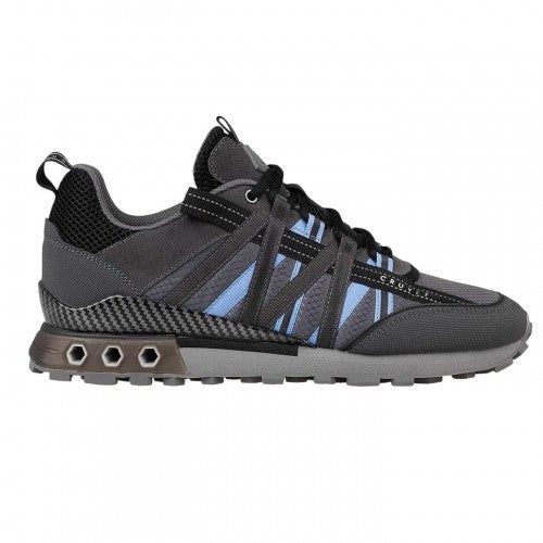 Front - Cruyff Mens Fearia Suede Hex-Tech Trainers