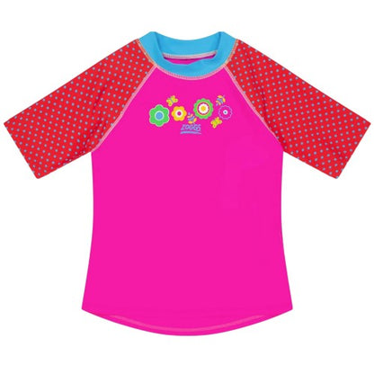 Front - Zoggs Childrens/Kids Polka Dot 3/4 Sleeve Top