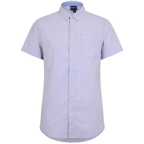 Front - Bench Mens Plain Logo Short-Sleeved Shirt