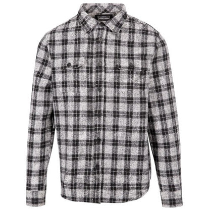 Front - Trespass Mens Portlaw Checked Long-Sleeved Shirt