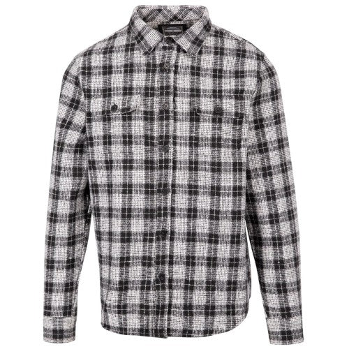 Front - Trespass Mens Portlaw Checked Long-Sleeved Shirt