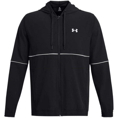 Front - Under Armour Mens Baseline Regular Hooded Jacket