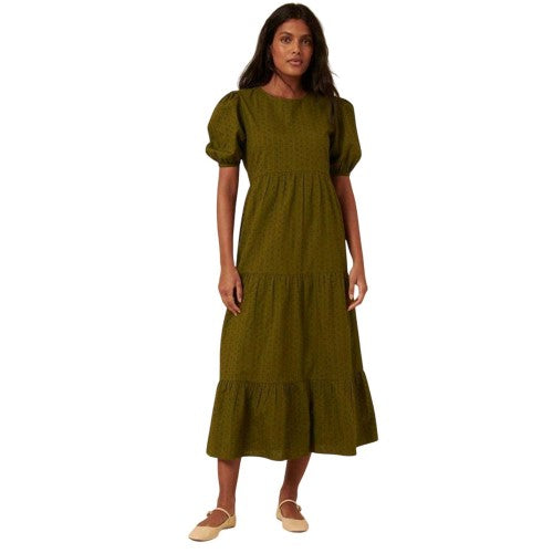 Front - Nobody´s Child Womens/Ladies Betty Tiered Crew Neck Midi Dress