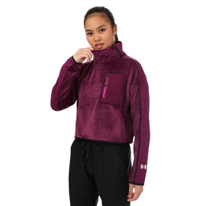 Front - Under Armour Womens/Ladies Velour Fleece Top