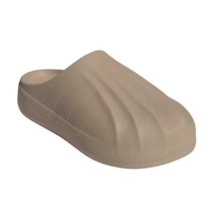 Front - Adidas Unisex Adult Adifom Superstar 3 Stripes Leather Flat Slides