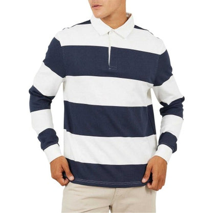Front - Brave Soul Mens Rugby Shirt