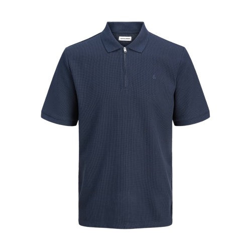 Front - Jack And Jones Mens Half Zip Plus Polo Shirt